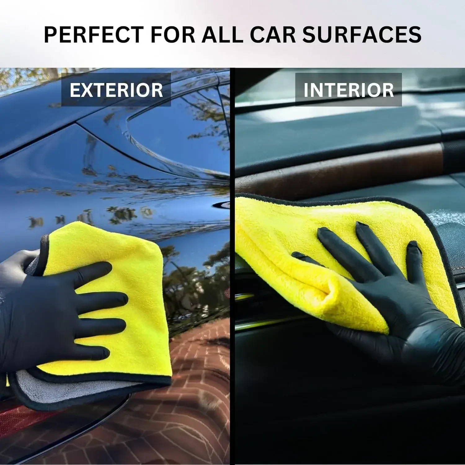 Microfiber Car Drying Towel Super Absorbent - 1/10pcs Toalha de Microfibra para Lavagem