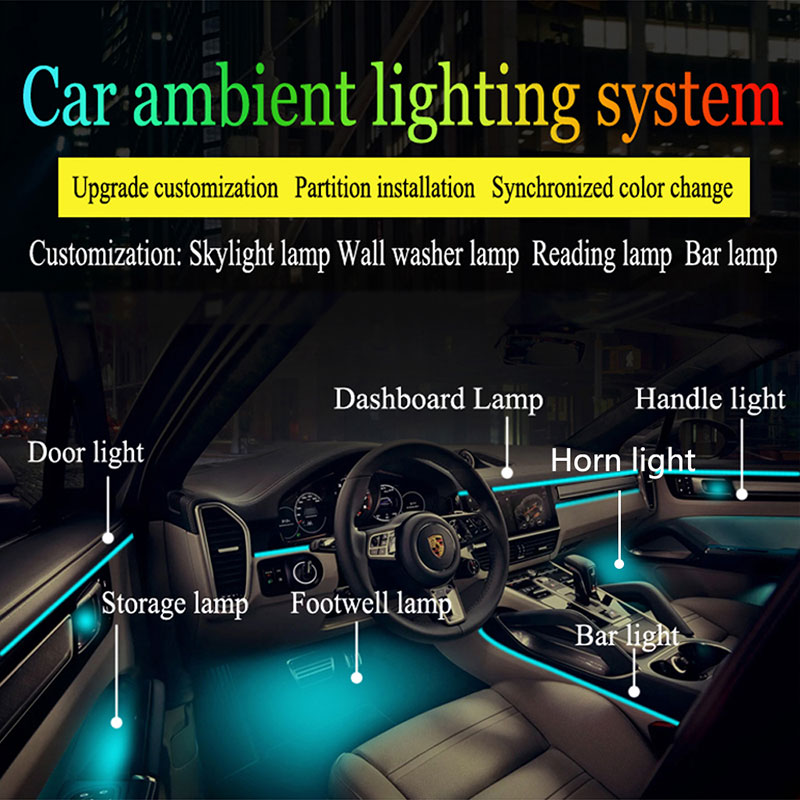 Acessórios para Carro, Luz Amb - Led Ambient Interior Car Lights App Control avaliação e preço