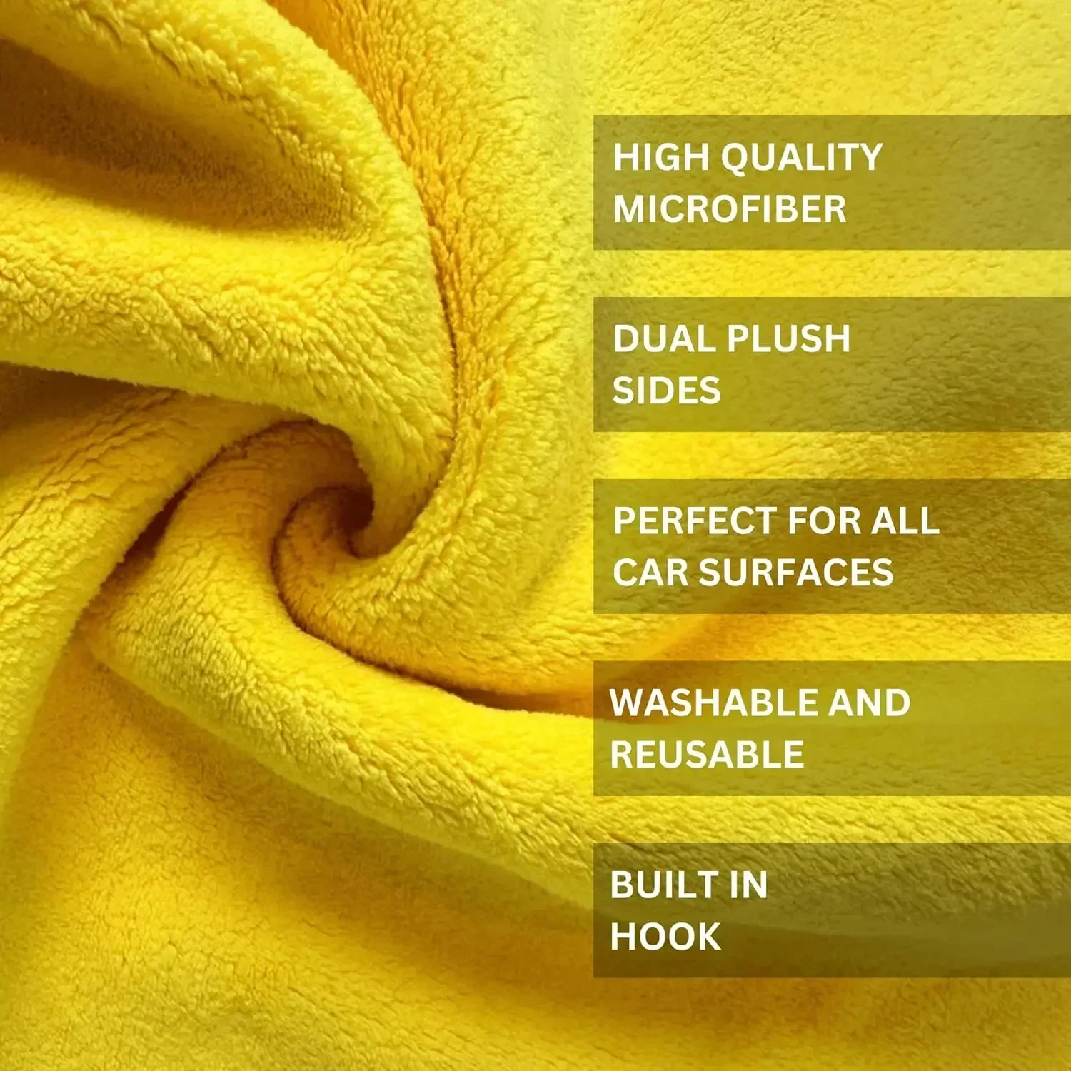 1/10pcs Toalha de Microfibra p - Microfiber Car Drying Towel Super Absorbent avaliação e preço