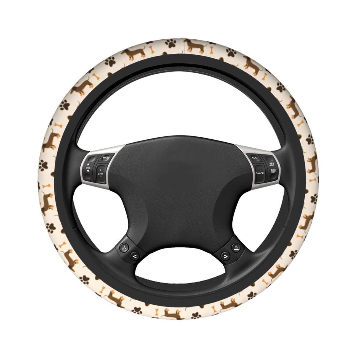 Bonito dachshund capa de volan - Car Steering Wheel Cover Anti Slip Breathable avaliação e preço