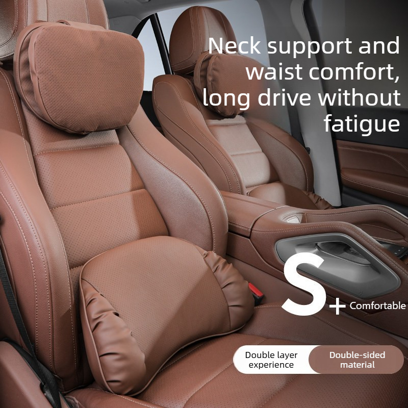 Almofada de Pescoço e Lombar e - Memory Foam Car Neck Pillow Lumbar Support avaliação e preço