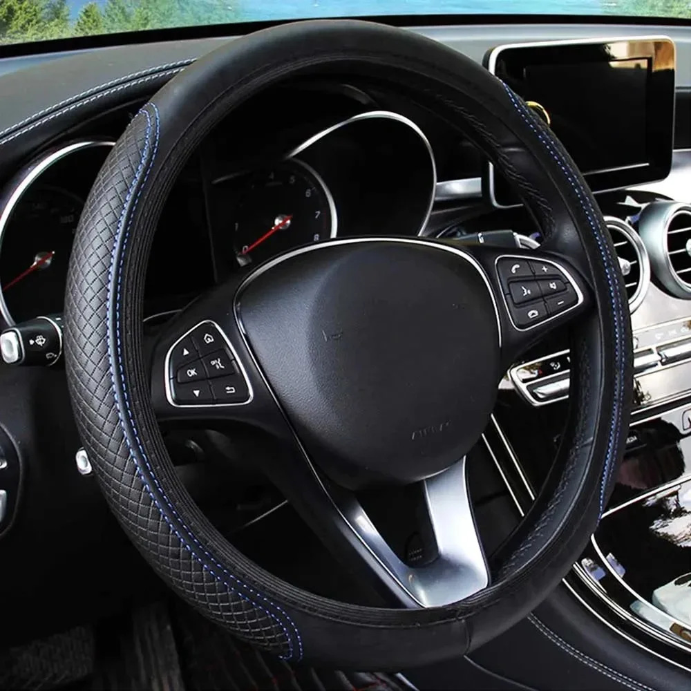 Capa para volante de carro, 37 - Car Steering Wheel Cover Anti Slip Breathable avaliação e preço