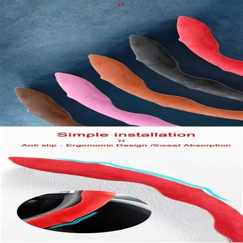 Capa para volante em couro cam - Car Steering Wheel Cover Anti Slip Breathable avaliação e preço