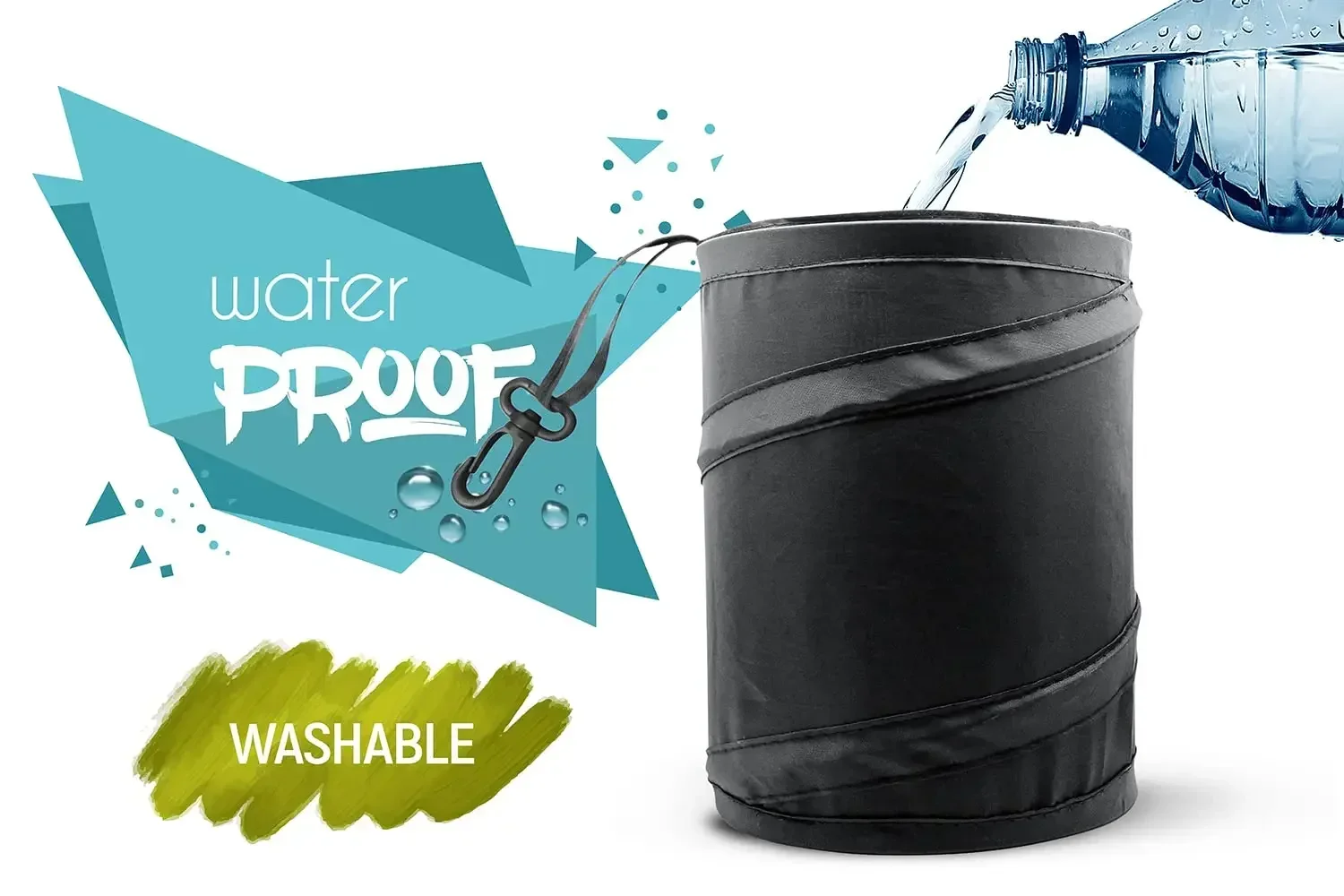 Lixeira para carro, contentor  - Waterproof Car Trash Can With Lid avaliação e preço