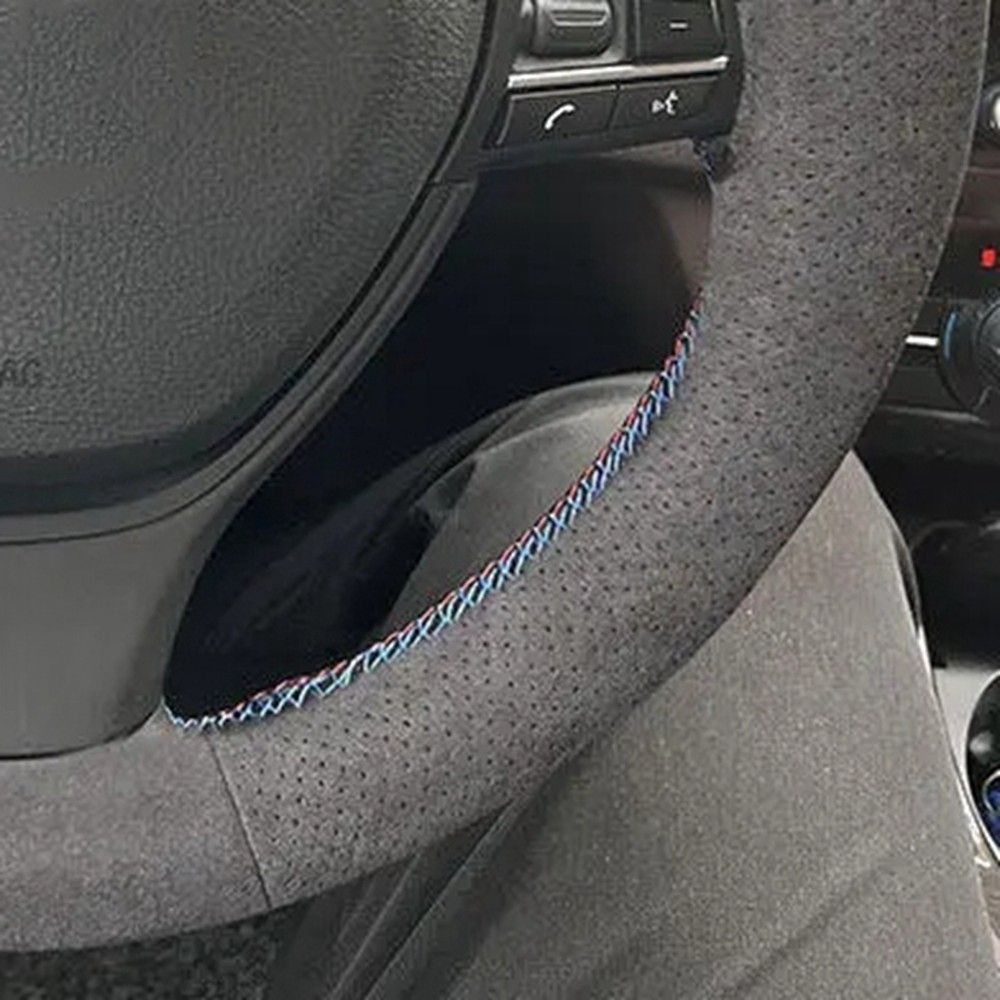 Capa de volante de carro de co - Car Steering Wheel Cover Anti Slip Breathable avaliação e preço