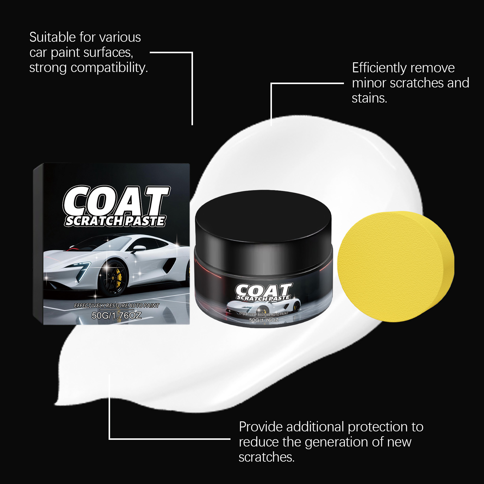 Kit Removedor de Riscos de Pin - Car Scratch Repair Polishing Wax Paste avaliação e preço
