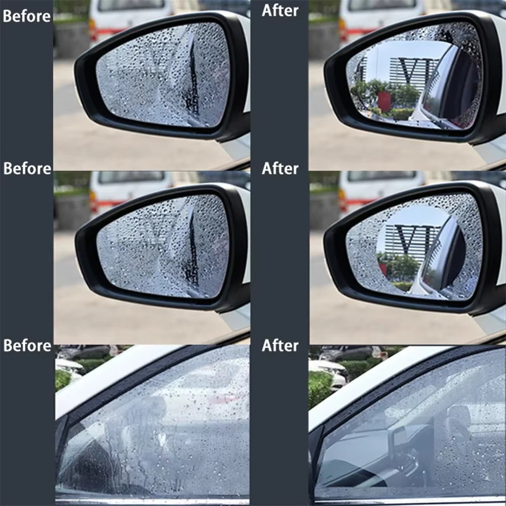 4 unidades de película antiemb - Anti Glare Car Rearview Mirror Film avaliação e preço